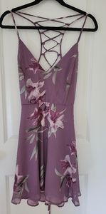 Windsor purple floral chiffon dress